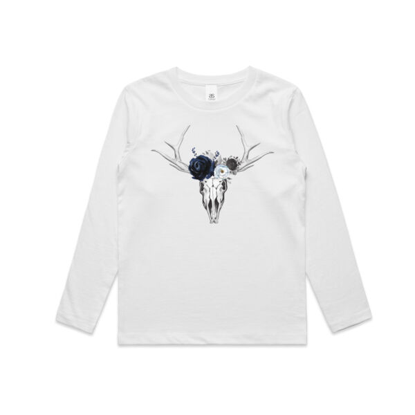 Sons of Serif Skull Design - Kids Longsleeve Tee Thumbnail