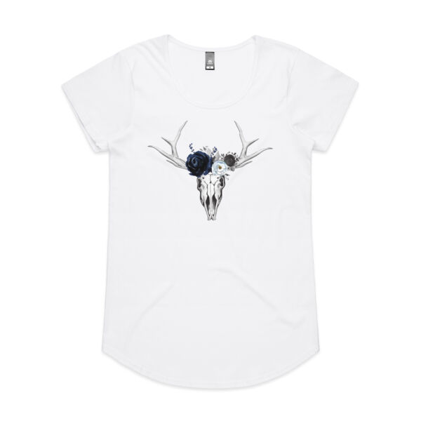 Sons of Serif Skull Design - Womens Mali Tee Thumbnail