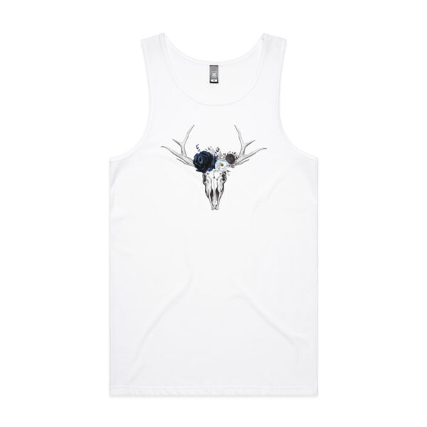 Sons of Serif Skull Design - Mens Lowdown Singlet Thumbnail