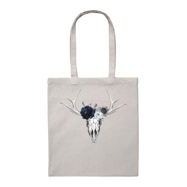Sons of Serif Skull Design - Heavy Duty Canvas Tote Bag Thumbnail
